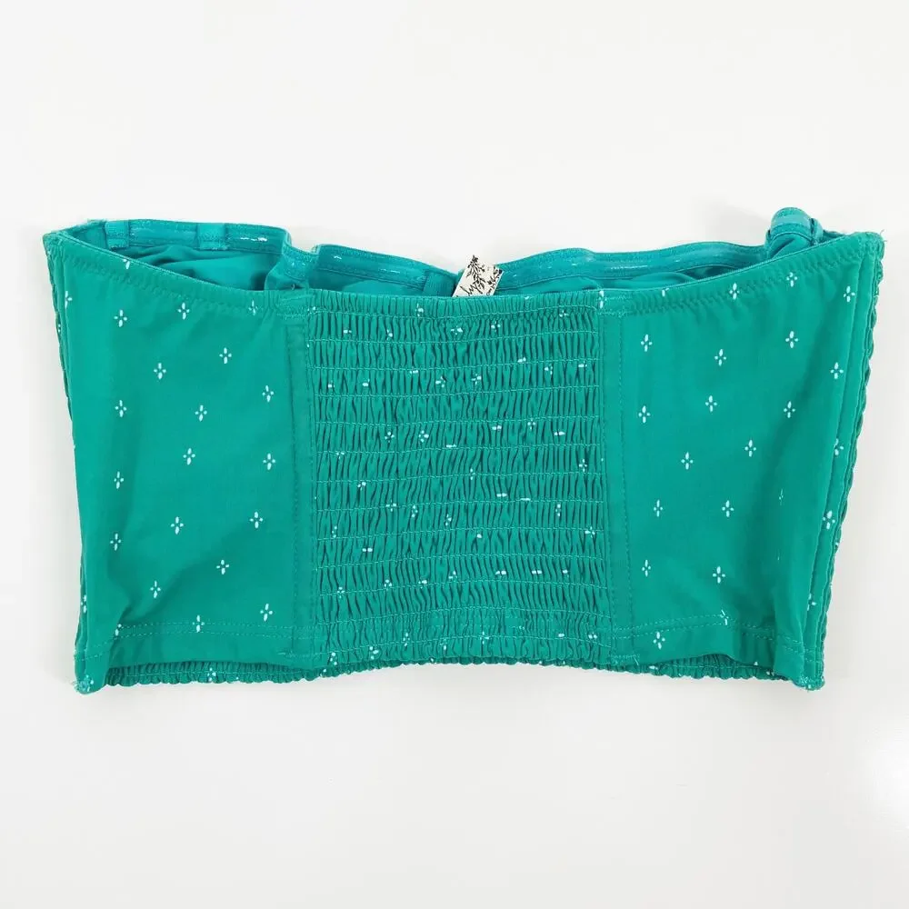 NWT Free People Come A Little Closer Longline Bra Teal Underwire Lingerie Size S